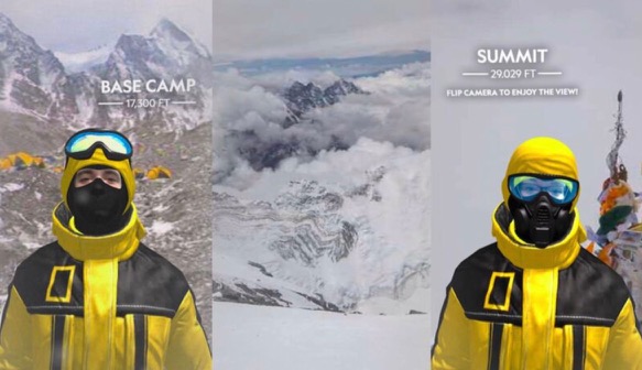 Arでエベレスト登山を体験 インスタグラムのspark Ar機能 Everest Ar Experience Pr Edge