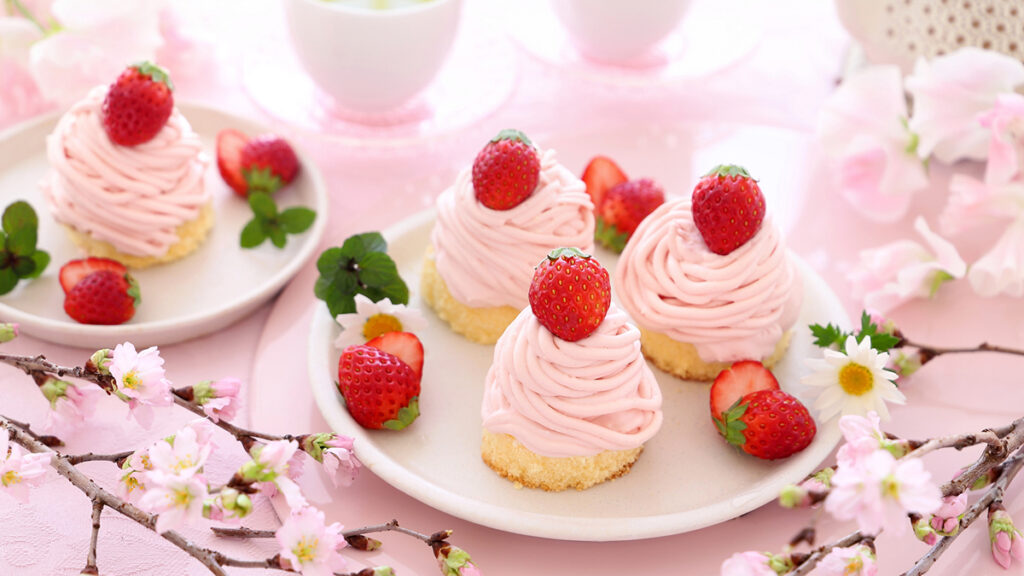 春　スイーツ　イメージ
