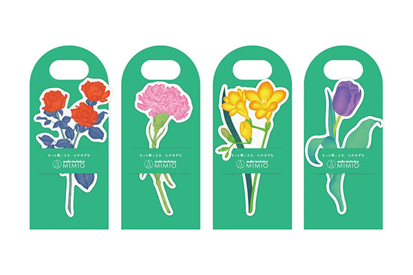 村上生太郎氏描き下ろしのフラワーカード