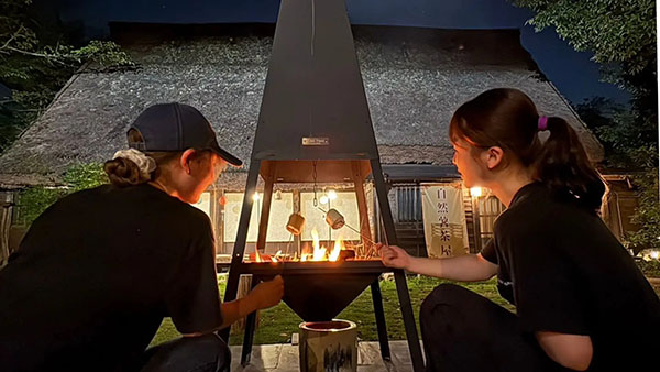 ゆったりとした焚き火時間