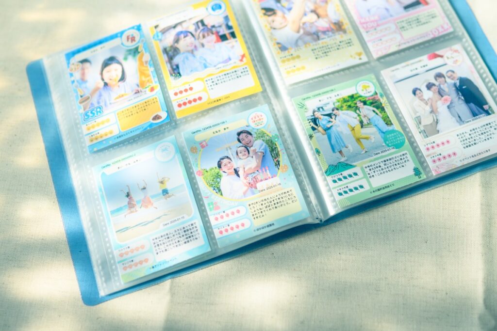 思い出のカード化プロジェクトで発行されるカード
