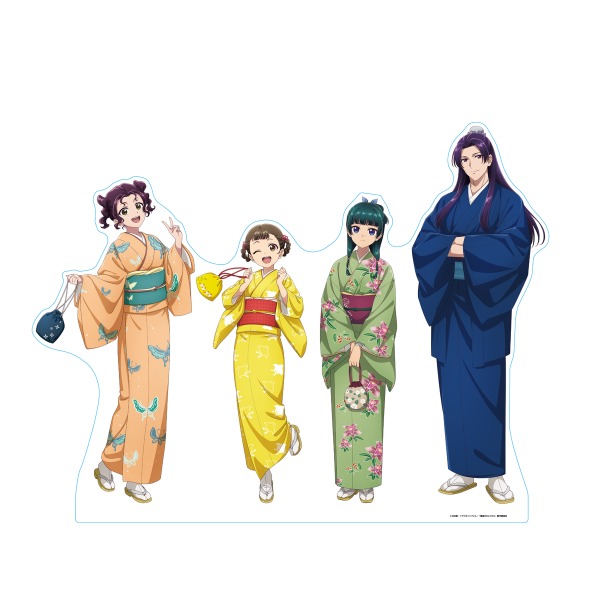 猫猫・壬氏・小蘭・子翠の着物姿の描き下ろしイラスト