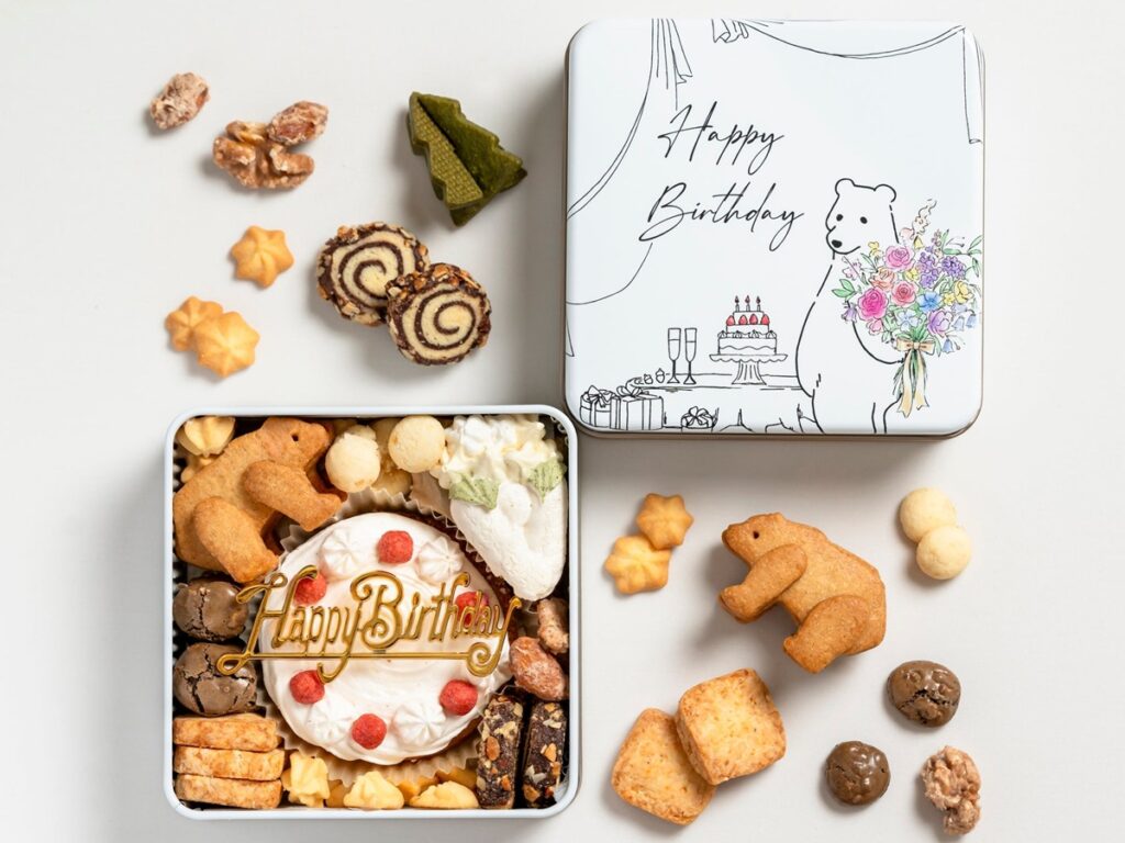森の誕生日会クッキー缶