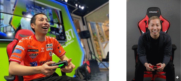 コントローラを操作するeスポーツプレイヤー