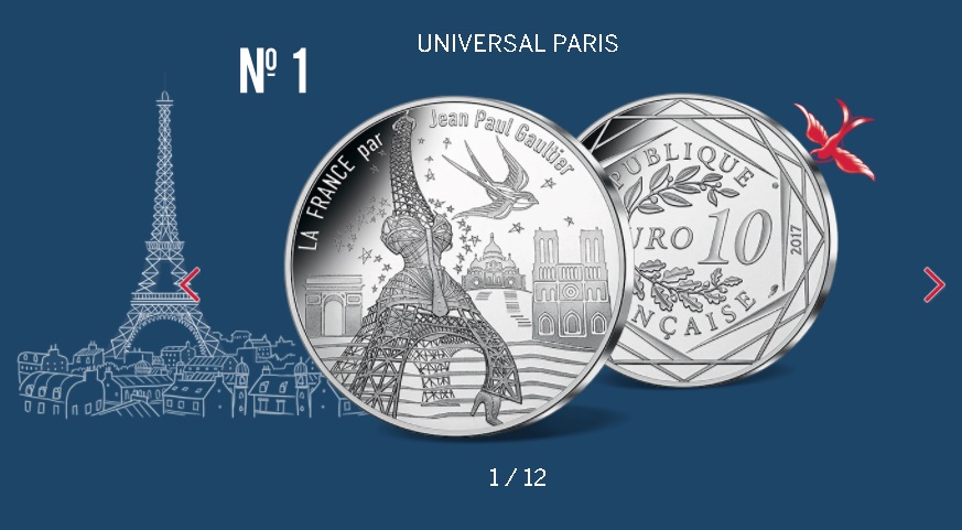 フランス発 ジャン=ポール・ゴルティエ 限定硬貨-